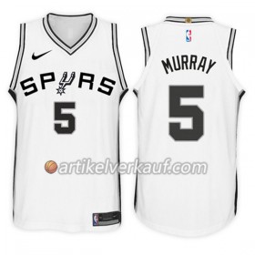 NBA San Antonio Spurs Trikot Dejounte Murray 5 Nike 2017-18 Weiß Swingman - Herren